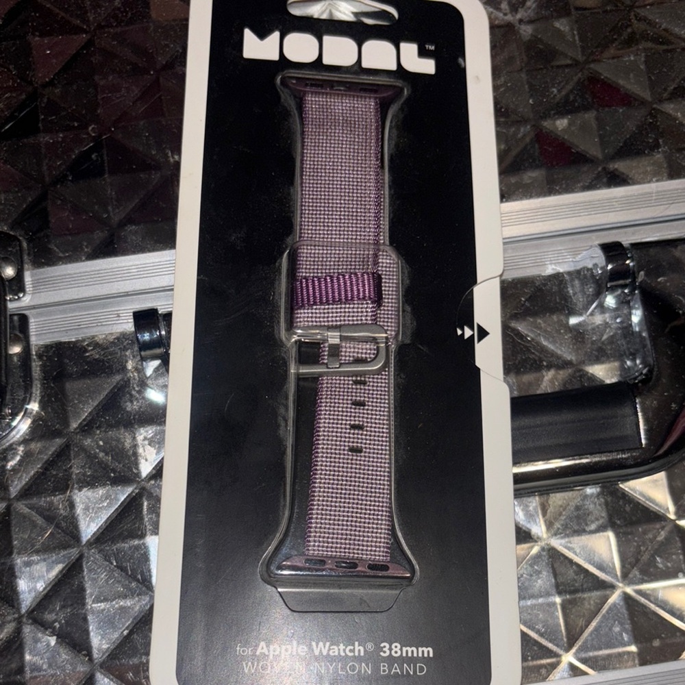 Purple Woven Nylon Apple Watch Band 38mm